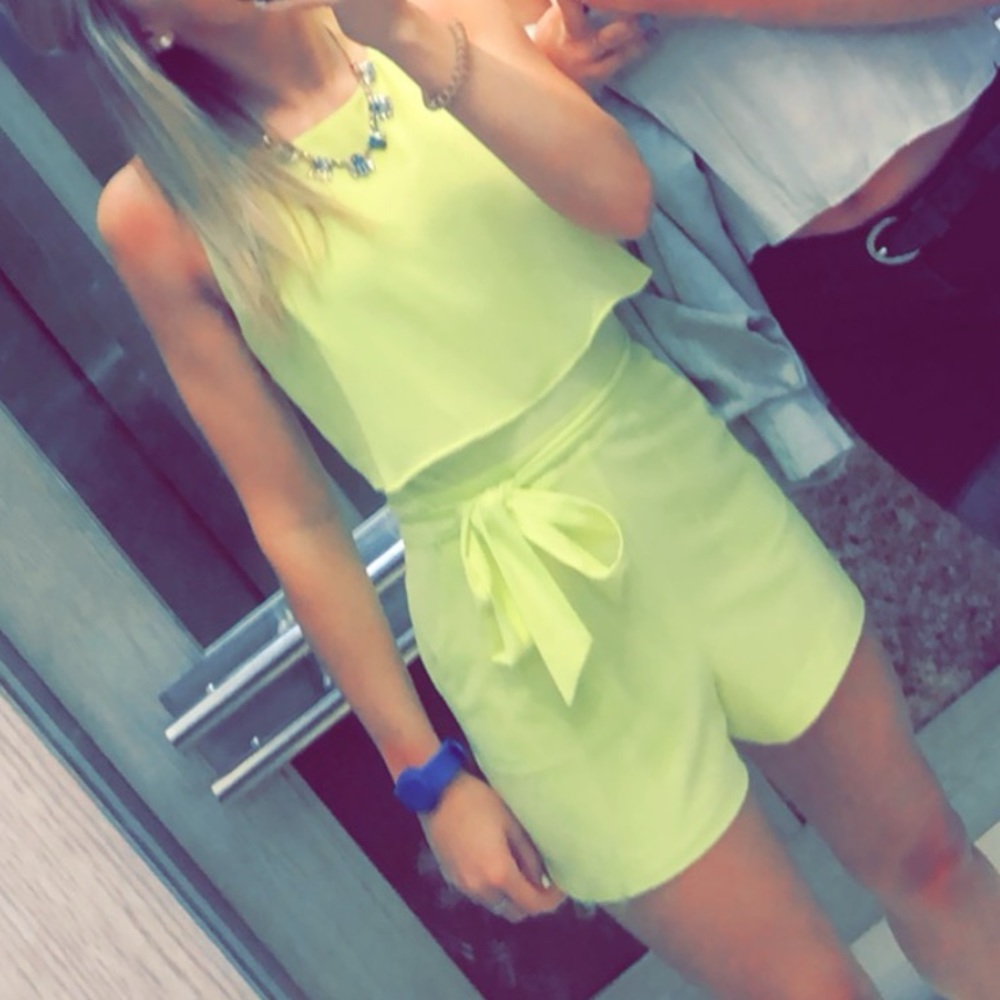 Bebe Yellow Romper